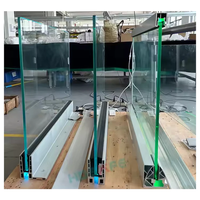 Balustrade de balcon moderne en verre sans cadre en acier inoxydable avec pince en aluminium, protection de sécurité extérieure, main courante résistante à l'eau pour