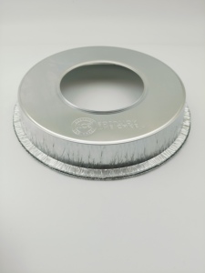 Bandeja Redonda de Aluminio para Horno <span class=keywords><strong>Omnia</strong></span>, Molde para Pan y Pasteles, Molde de Papel de Aluminio para Hornear Pasteles - Product Image 6