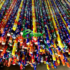 Ensemble balai et pelle portables en bois revêtu de PVC à motif floral du Vietnam, étanche, pour le nettoyage des meubles et l'usage domestique, vente en gros - Product Image 6