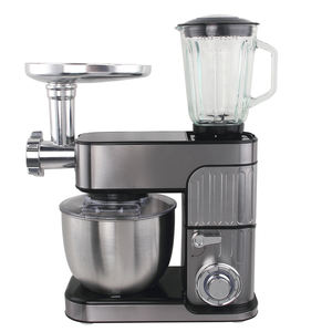 Robot de cuisine électrique pour usage domestique, <span class=keywords><strong>7L</strong></span>, acier inoxydable, 1300W, mélangeur alimentaire avec crochet pétrisseur et coupe-légumes, moteur en cuivre pur - Product Image 3