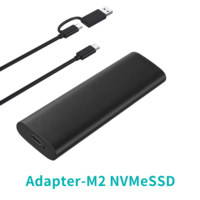 Enclosure SSD M.2 NVMe SATA Tanpa Alat USB C USB 3.2 Gen 2 10Gbps Adaptor Eksternal untuk SSD 2230 2242 2260 2280