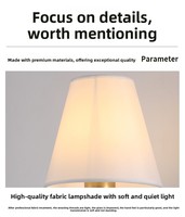 Lampe murale à abat-jour en tissu avec télécommande LED à piles, sans fil, pour la décoration de la chambre à coucher