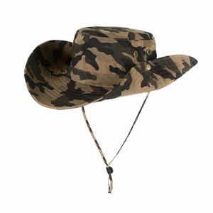 Wholesale UV Protection Summer Wide Brim Boonie Hat Unisex <b>String</b> Travel Cycling Daily Use 100% Polyester Four Seasons - Product Image 6