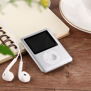 Mini reproductor MP3 con pantalla LCD y botón giratorio, reproductor de música de aleación de aluminio para estudio y deportes - Product Image 3