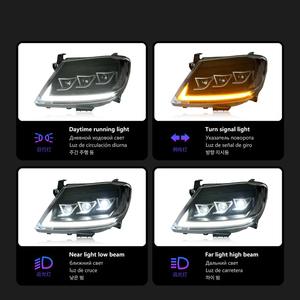 Conjunto de Faros Delanteros TYPY para Toyota Hilux 2008-2011: Kit de Conversión de Señal de Giro Secuencial LED VIGO - Product Image 4
