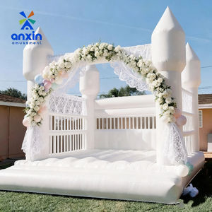 Château gonflable extérieur en PVC blanc avec souffleur, jouets gonflables comprenant une maison de rebond à vendre - Product Image 2