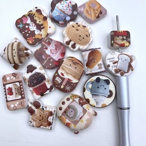 ลูกปัดเจลลี่แคทแบบเจาะรู พิมพ์ลายสองด้าน สำหรับทำสายคล้องโทรศัพท์มือถือ ปากกา และพวงกุญแจ - Product Image 1