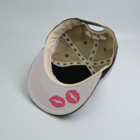 Gorra de 5 Paneles de Algodón Puro Verde con Visera Plana y Cierre a Presión, Logotipo Personalizado, Diseño Exclusivo de Hoja para Viajes al Aire Libre, Venta al Por Mayor