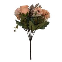 Bouquet de fleurs artificielles d'automne avec roses, marguerites et baies – Décoration réaliste pour la maison, les mariages et les événements