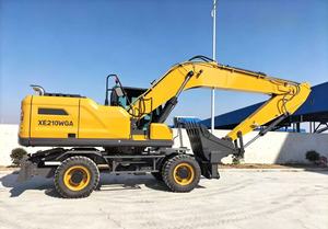 Machine de terrassement robuste et puissante, 21 tonnes, godet de 0,86 m³, XE210WGA, alternative à la machine sur chenilles, 135 kW - Product Image 6