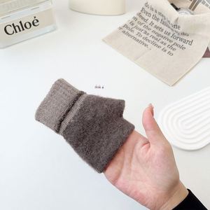 ถุงมือถักกันหนาวสำหรับผู้หญิง, ถุงมือกันหนาวหนาสำหรับขี่กลางแจ้งหน้าจอสัมผัส5นิ้วสำหรับผู้ชาย - Product Image 3