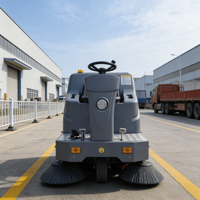 Nouvelle balayeuse autoportée électrique industrielle compacte, brosse de nettoyage de sol, autolaveuse autopropulsée, machine de nettoyage routier 1500 mm