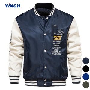 Áo khoác Varsity chất lượng cao LAYENNE dành cho nam và nữ, chất liệu vải canvas thêu, tay áo bằng da, áo khoác bóng chày Letterman tùy chỉnh - Product Image 1