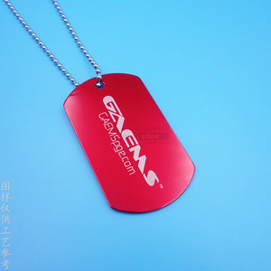 <b>Custom</b> Metal <b>Dog</b> <b>Tag</b> Red Anodized Aluminum Durable Geometric Shape Pet Accessory - Product Image 3
