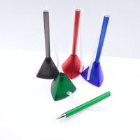 Stylo de bureau de marque d'entreprise impression logo personnalisé stylo à bille en plastique avec support pour hôtel banque bureau bureau réception