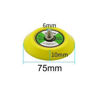 <span class=keywords><strong>Hook</strong></span> <span class=keywords><strong>and</strong></span> <span class=keywords><strong>Loop</strong></span> Backing Pad almofadas de lixamento para dupla ação Orbital Sanders | 15,000 RPM - Product Image 2