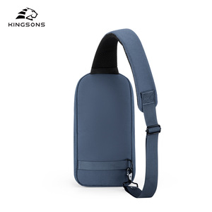 Men's Chest <b>Bag</b> Solid Color Water Repellent <b>Multi</b> <b>Compartment</b> Shoulder Crossbody <b>Bag</b> For Everyday Use - Product Image 2
