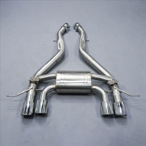 2024 76mm Corrosion-Proof for BMW M3 M4 G80/G82 S58 3.0T Vehicle Exhaust Axle <b>Back</b> Pipe Golden Fish Scale Welding - Product Image 3