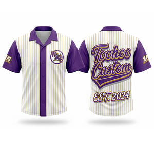Sports High Quality Custom Logo Printed 3D Embroidery Short Sleeves <b>Bowling</b> Shirts 100% Polyester Unisex Breathable Shirts - Product Image 2