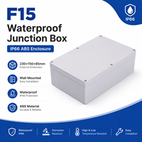 Boîte de jonction étanche IP66 en ABS Hover F15, petite, murale, pour instruments électriques extérieurs, carton PVC, 230x150x85mm