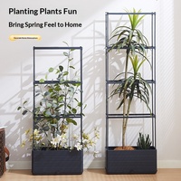Jardinière en résine pour l'exportation, pour jardin extérieur, balcon, culture de légumes, pot de fleurs respirant, pour toit