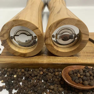 ชุดที่ใส่เกลือพริกไทยและเกลืออะคาเซีย2ชิ้นทันสมัยหรูหราพร้อมเครื่องบดแกนเซรามิก - Product Image 6