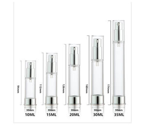 Botella de Loción Vacía de Plástico Delgada Personalizada sin Aire de 30 ml - Product Image 2