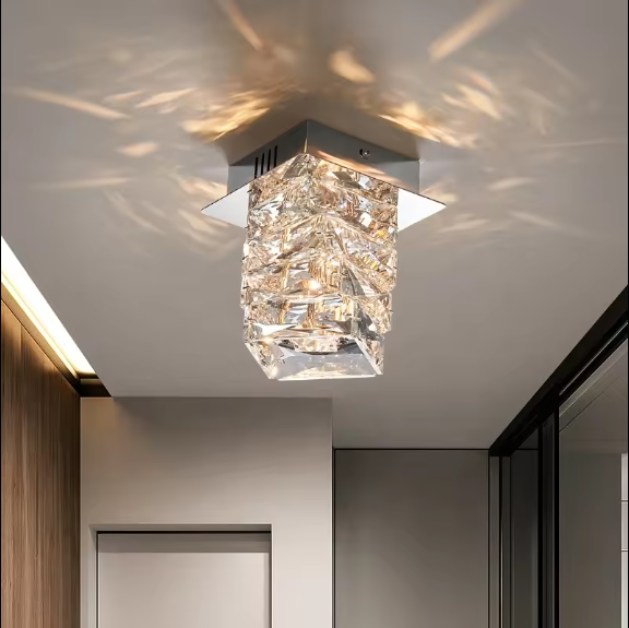 Hallway Mini ceiling Lamps Modern luxury Small Crystal Chandelier Ceiling Lights for corridor