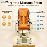 Fauteuil de pédicure électrique de luxe avec bassin de spa pour les pieds pour salon de manucure