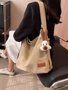 Bolsa de Lona de Alta Calidad, Portátil, con Cierre de Cremallera, Bolso de Hombro para Mujer, Linda Bolsa para Estudiantes, para el Tiempo Libre, para Mamá, Tanjing - Product Image 3