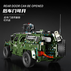 T4015 Warrior Off-Road Vehicle 1:8 ABS Plastic Construction Toy <b>Building</b> <b>Block</b> <b>Set</b> for Boys Birthday Gift - Product Image 3
