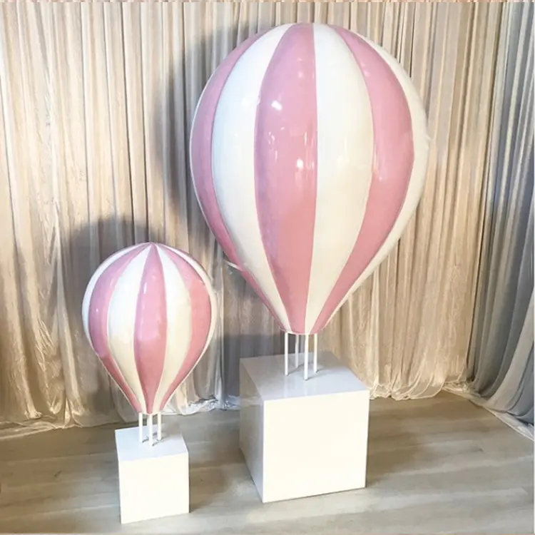 Accesorios para Baby Shower, globos de fibra de vidrio de aire caliente, azul y rosa, Tefnut, decoración de boda