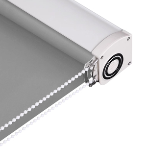 Persianas enrollables opacas personalizadas sin perforación, bloqueo total <span class=keywords><strong>de</strong></span> luz, opciones manuales, montaje sin herramientas, control con cadena <span class=keywords><strong>de</strong></span> cuentas, aptas para <span class=keywords><strong>alquiler</strong></span>. - Product Image 5