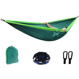 Alta calidad 210T Nylon doble portátil Camping <span class=keywords><strong>hamaca</strong></span> ligera al aire libre <span class=keywords><strong>plegable</strong></span> viaje función para Camping y senderismo - Product Image 1