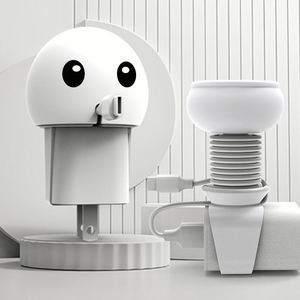 Enrouleur de câble en forme de pieuvre mignon pour chargeur, organisateur et support de câble flexible en silicone pour câble de données USB de téléphone - Product Image 1