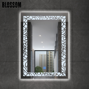 Smooth LED Bathroom <strong>Mirror</strong> with Light Copper Free Lighted <strong>Mirror</strong> <strong>Glass</strong> Features Smooth Color Temperature Adjustment - Product Image 3