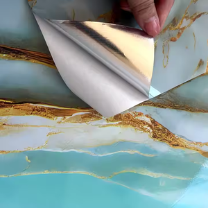 UV PVC SPC tường bằng đá cẩm thạch Bảng điều khiển trang trí nội thất phòng ngủ không thấm nước SPC PVC tường giấy - Product Image 3