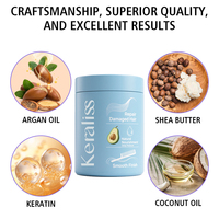 Crème capillaire bio à la kératine Joynna, réparatrice et régénérante, à l'huile de Batana, à l'avocat brillant et à la boue de racine de poire, masque capillaire