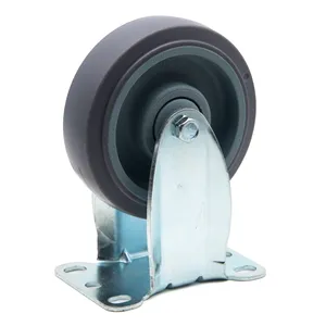 Supply Durable All Kinds Of PU TPR PP PA Trolley Wheels Plastic Wheel Solid Rubber Wheels Factory