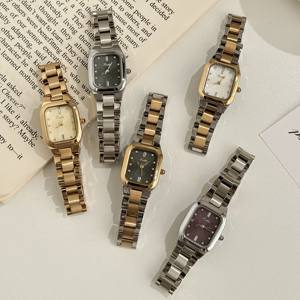 Scottie 9743B Montre de Luxe à Quartz pour <span class=keywords><strong>Femme</strong></span> Cadran Carré Étanche Bracelet en Acier Inoxydable Mode Tendance Vente Chaude - Product Image 6