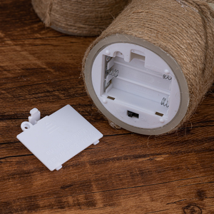 Vela LED <span class=keywords><strong>de</strong></span> Plástico Retro, Vela <span class=keywords><strong>de</strong></span> Té sin Llama, Cera Real, <span class=keywords><strong>Tres</strong></span> <span class=keywords><strong>Pilares</strong></span>, Funciona con Batería, Hecha a Mano, Decoración para Bodas y Hogar - Product Image 6