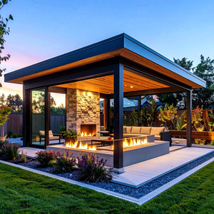 Pergola Moderna da Esterno Impermeabile Bioclimatica con Tetto a Lamelle in Alluminio e Griglia di Ventilazione per Giardino - Product Image 2