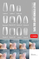 MyBeautyNails Home Salon 150pcs XS XXS Extra Short Full Cover Press On Nails French Ombre Design X Coat Gel X Soft Gel Nail Tips
