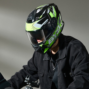 Casque de moto intégral rabattable ABS avec certificats DOT, modulaire, double visière, Casco De Motocicleta, accessoires de conduite de moto - Product Image 2