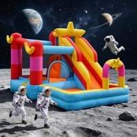 Château gonflable personnalisé en tissu Oxford avec double toboggan, château de saut pour enfants, parc de jeux gonflable d'extérieur