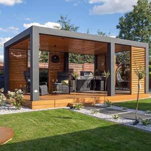 <span class=keywords><strong>Pergola</strong></span> électrique en aluminium de haute qualité à <span class=keywords><strong>prix</strong></span> compétitif, fabriquée en Chine, avec toit à lamelles et structure en acier pour l'extérieur - Product Image 3