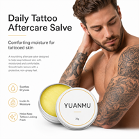 Baume Hydratant Apaisant et Réparateur pour Tatouages, Éclaircissant et Revitalisant pour la Peau, Marque Privée OEM ODM, pour Petites Commandes