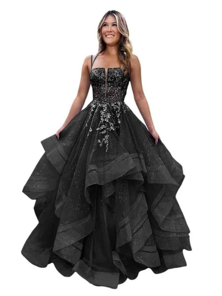 blue satin airline prom dress