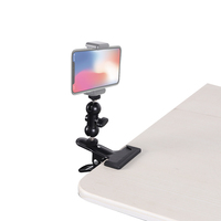 Super pince à ressort avec bras magique Double extrémité 1/4 "support de tête sphérique universel pour moniteur de caméra LED Flash Microphone