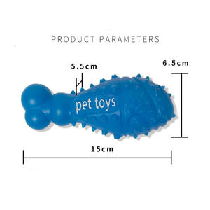 Pet köpek oyuncak top kemik diş temizleme oyuncak köpek topu gıcırtılı köpek oyuncak topu çiğnemek - Product Image 5